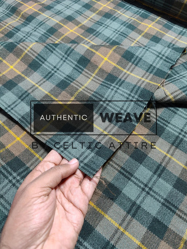 Gordon weathered tartan fabric - weathered,
