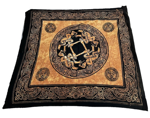 Vintage tablecloth wall art - tablecloth,