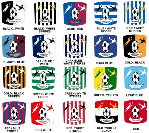 Football teams lampshades - football,