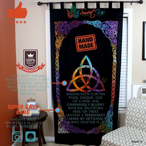 Living room curtain black - living,