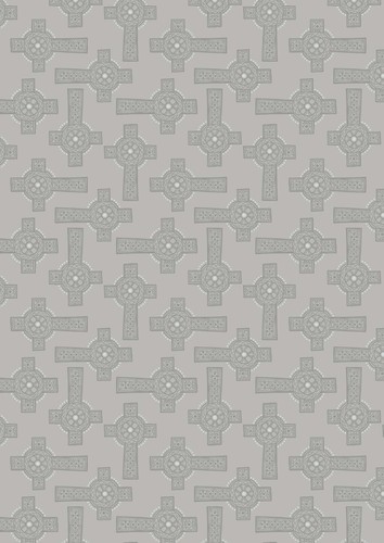 Fat quarter grey - fat, cross