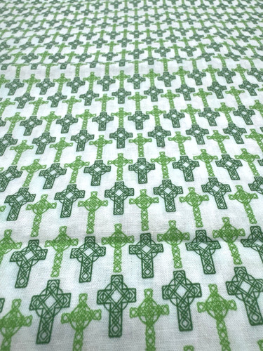 Green celtic crosses white - celtic,