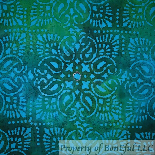 Boneful cotton quilt green - fq,